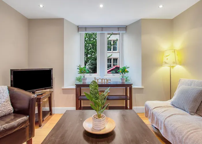 Stylish & Modern 2 Bedroom Ground Floor Apartment Close To City Centre In Stunning Converted Church - Near Haymarket Train Station - Sleeps Up To 5 Guests