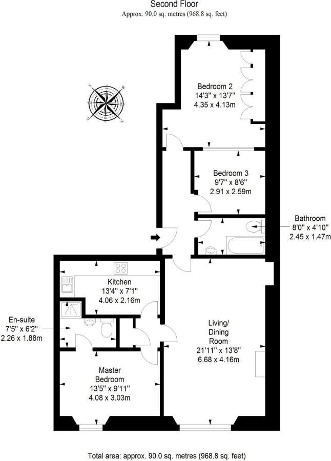 Stunning 2 Bedroom Georgian Apartment