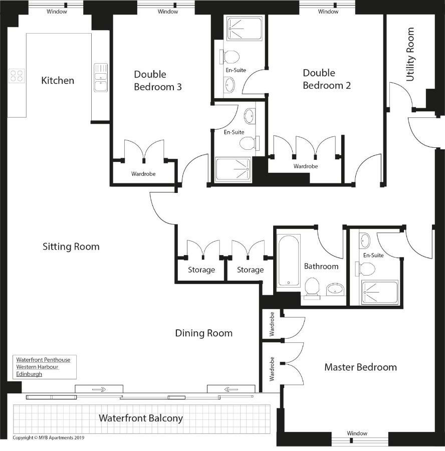 Penthouse Western Harbour Apartment EDI
